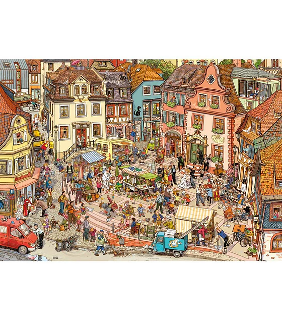 Puzzle 1000 Pcs - Market Place Heye