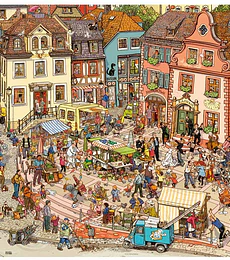 Puzzle 1000 Pcs - Market Place Heye