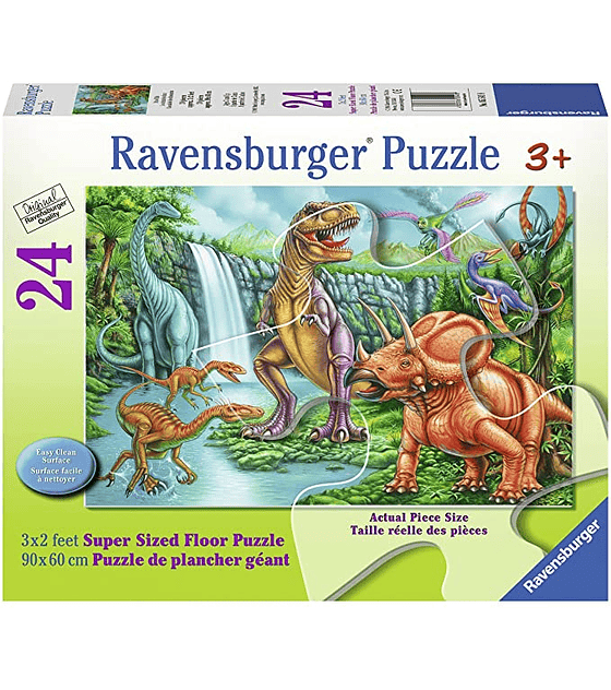 Puzzle 24 XXL Pcs - Cascada de los Dinosaurios Ravensburger