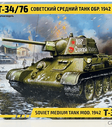  ZVEZDA Soviet Medium Tank MOD. 1942 T-34/76 