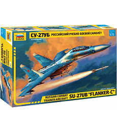 ZVEZDA Russian Combat Trainer Aircraft SU-27UB "Flanker C"