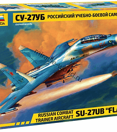 ZVEZDA Russian Combat Trainer Aircraft SU-27UB "Flanker C"