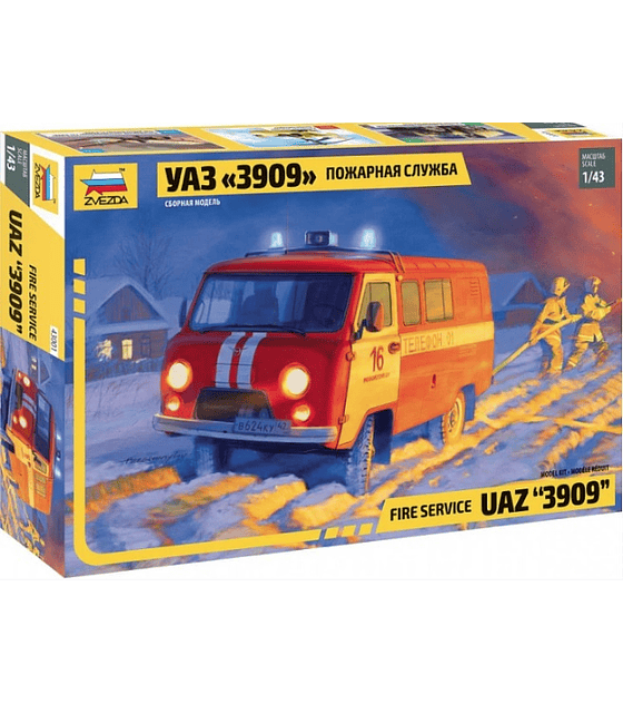 ZVEZDA Fire Service UAZ 3909
