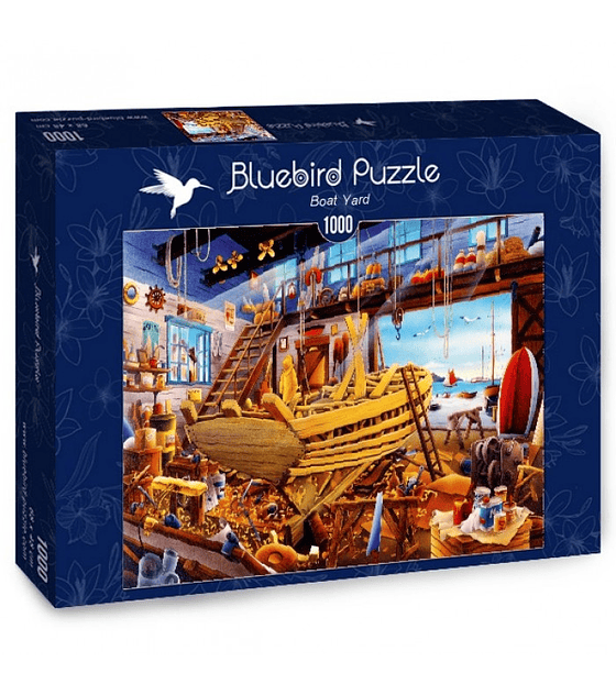 Puzzle 1000 Pcs - Boat Yard Bluebird