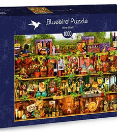 Puzzle 1000 Pcs - Wine Shelf Bluebird