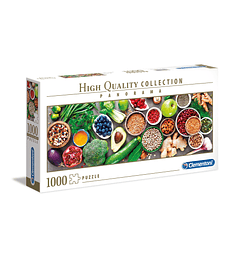 Puzzle 1000 Pcs - Healthy Veggie Clementoni Panorama