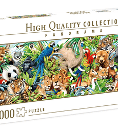 Puzzle 1000 Pcs - Wildlife Clementoni Panorama