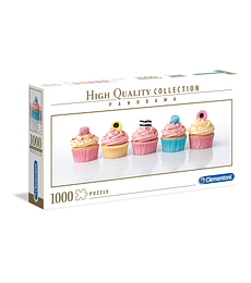 Puzzle 1000 Pcs - Licorice Cupcakes Clementoni Panorama