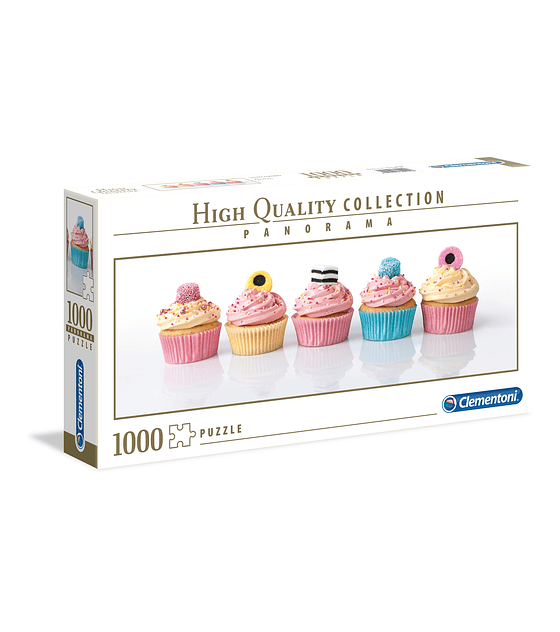 Puzzle 1000 Pcs - Licorice Cupcakes Clementoni Panorama