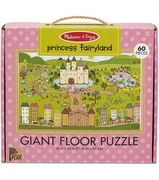 Puzzle de Piso Princess Fairyland 60 Piezas