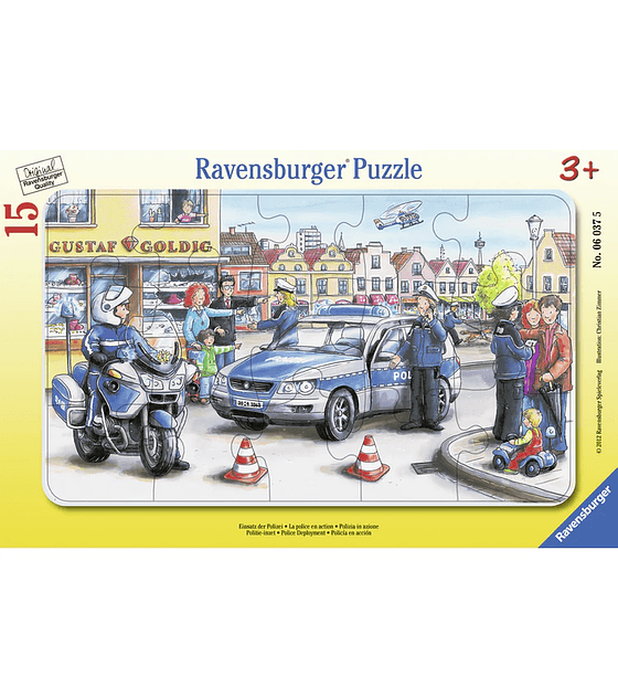 Puzzle 15 Pcs - Policia en Accion Ravensburger