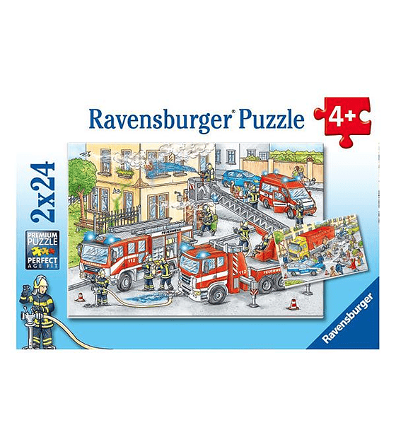 Puzzle 2x24 Heroes en accion - Ravensburger