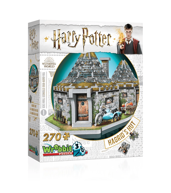 Puzzle 3D 270 Pcs - La Cabaña de Hagrid