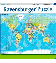 Puzzle 200 Pcs - Map of the World Ravensburger