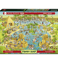 Puzzle 1000 Pcs - Habitat Zoo del Nilo Heye