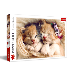 Puzzle Trefl 500 Pcs - Sleeping Kittens