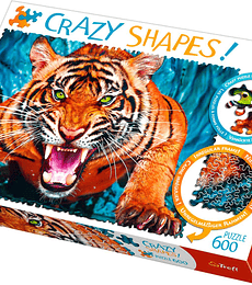 Puzzle Trefl 600 Pcs - Facing a Tiger