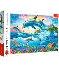 Puzzle Trefl 1500 Pcs - Dolphin Family