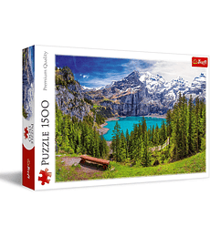 Puzzle Trefl 1500 Pcs - Lake Oeschinen, Alps, Switzerland