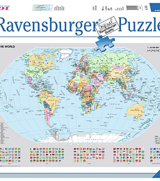 Puzzle 1000 Pcs - Political World Map Ravensburguer