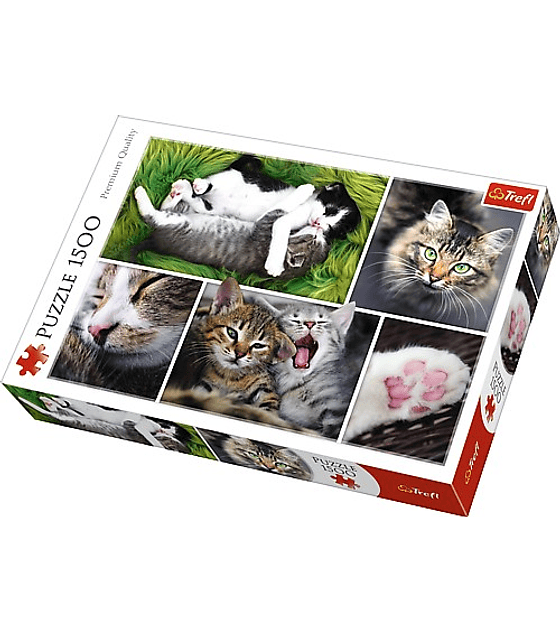 Puzzle Trefl 1500 Pcs - Just Cat Things - Collage