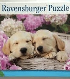 Puzzle 300 XXL Pcs - Sweet dogs in a Basket Ravensburger 
