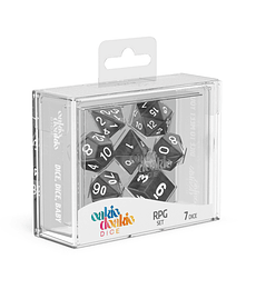 Dice RPG Set Marble Negro