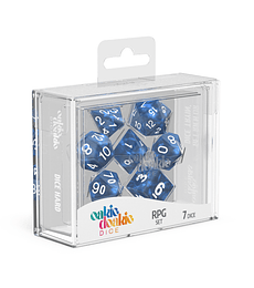 Dice RPG Set Marble Azul