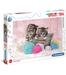 Puzzle 104 Piezas Clementoni - Sweet Kittens