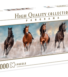 Puzzle 1000 Piezas Panorama Clementoni - Horses