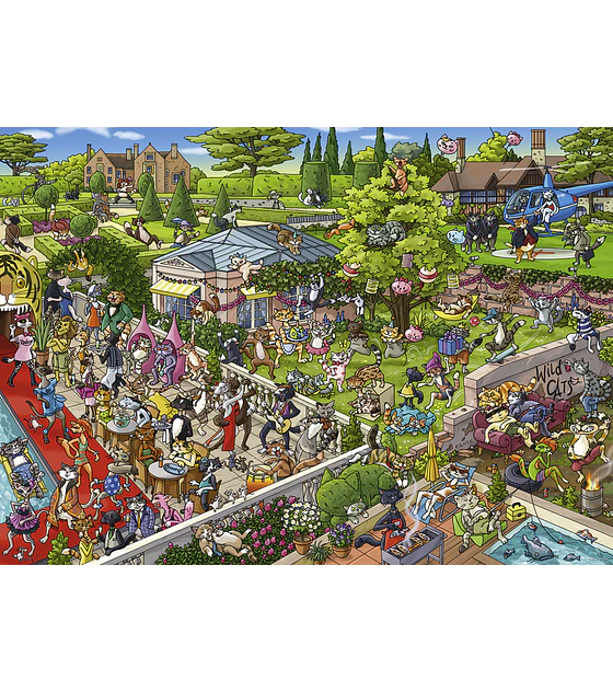 Puzzle Heye 1000 pcs - Party Cats Tanck