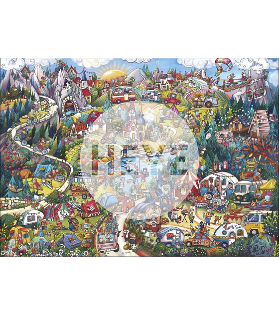 Puzzle Heye 2000 pcs - Go Camping!