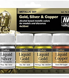 Metallic Set Oro, Plata y Cobre Vallejo