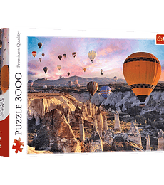 Puzzle Trefl 3000 Pcs - Ballons over Cappadocia