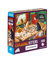 Puzzles Exploding Kittens 1000 piezas: Cats in Quarantine