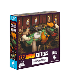 Puzzles Exploding Kittens 1000 piezas: Cats Playing Craps