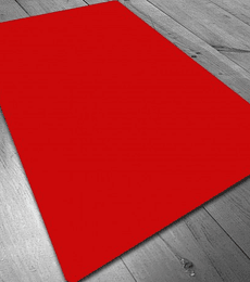 Tapete de Neopreno 150x90 cm - Rojo Liso
