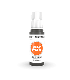 Pintura AK Interactive: Rubber Black 17ml 