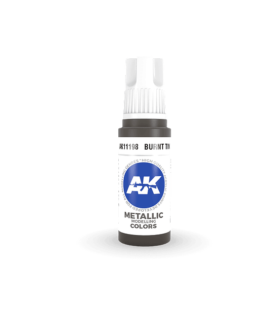 Pintura AK Interactive: Burnt Tin 17ml 