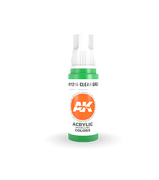 Pintura AK Interactive: Clear Green 17ml 
