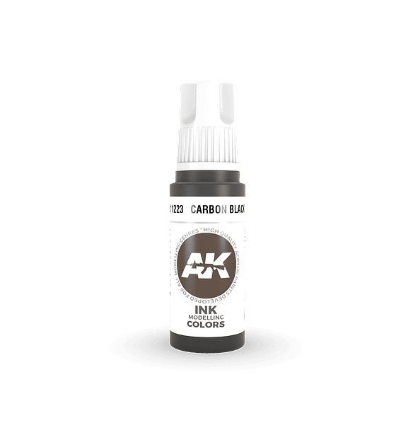 Pintura AK Interactive: Carbon Black INK 17ml 