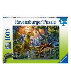 Puzzle 100 XXL Pcs - Oasis de Dinosaurios