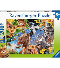 Puzzle 200 XXL Pcs - Divertidos Animales de la Granja