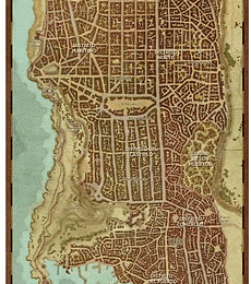 Dungeons and Dragons Mapa de la ciudad de  Waterdeep