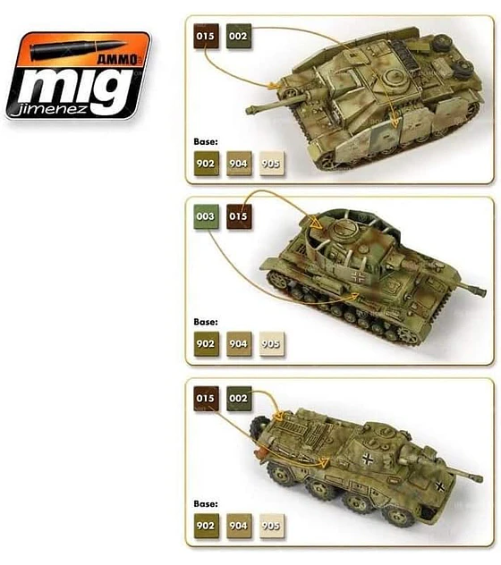 1943-1945 Set de pinturas acrílicas - Ammo MIG-7117