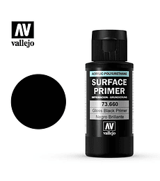 Imprimación Acrílica Poliuretano Negro Brillante (60 ml)