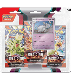 Pokémon Llamas Obsidianas 3-Pack Blister (Español)