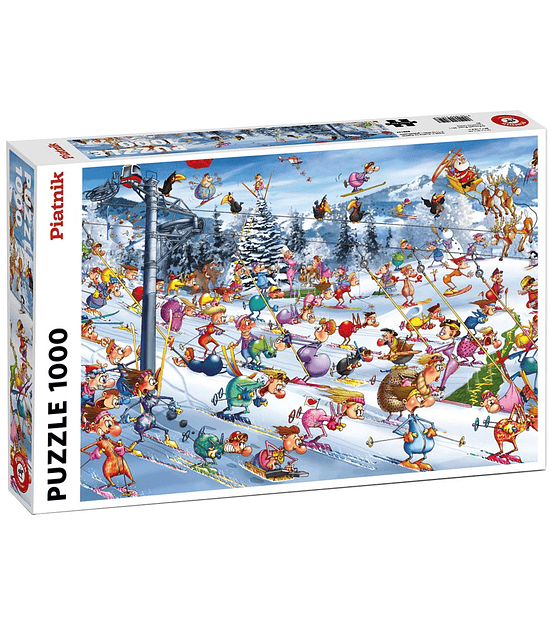 Piatnik 1000 Pcs - Ruyer, Christmas Skiing