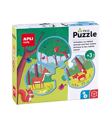 APLI: Puzzle Trio Animales y su hábitat 24 Piezas
