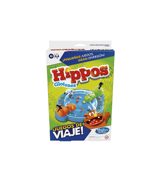 HIPPOS GLOTONES. JUEGO DE VIAJE - Hasbro Games